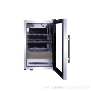 Stainless steel fridge built in beverage wine cooler